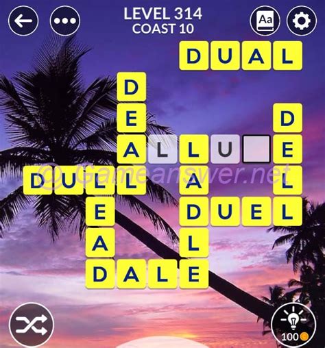 wordscapes level 314|Wordscapes Level 314 Answers [Coast 10, Tropic].